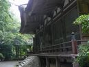 百済寺本堂正面外壁縦長画像